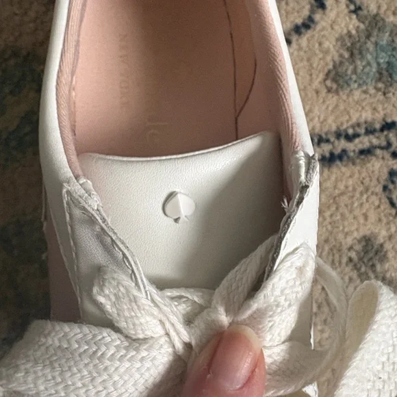 Kate Spade Women's Fez Sneakers in White and Pink - Picture 3 of 14